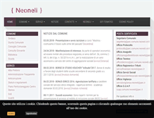 Tablet Screenshot of comune.neoneli.or.it